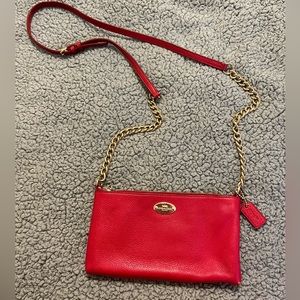 Red Coach Crossbody